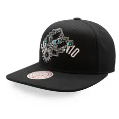 MITCHELL & NESS - Gorra NBA Double Up Snapback HWC Spurs HS9644 Negro