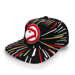 MITCHELL & NESS - Gorra NBA Burst Deadstock Hawks Negro Unitalla