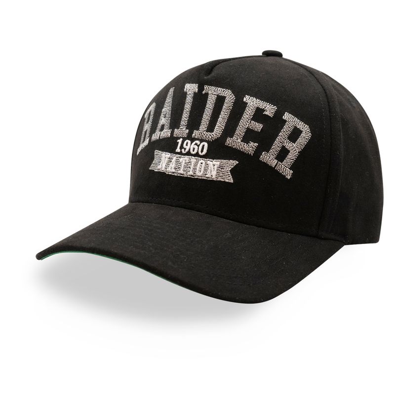 MITCHELL & NESS - Gorra Mitchell & Ness NFL Suede Snapback Raiders NegroVerde