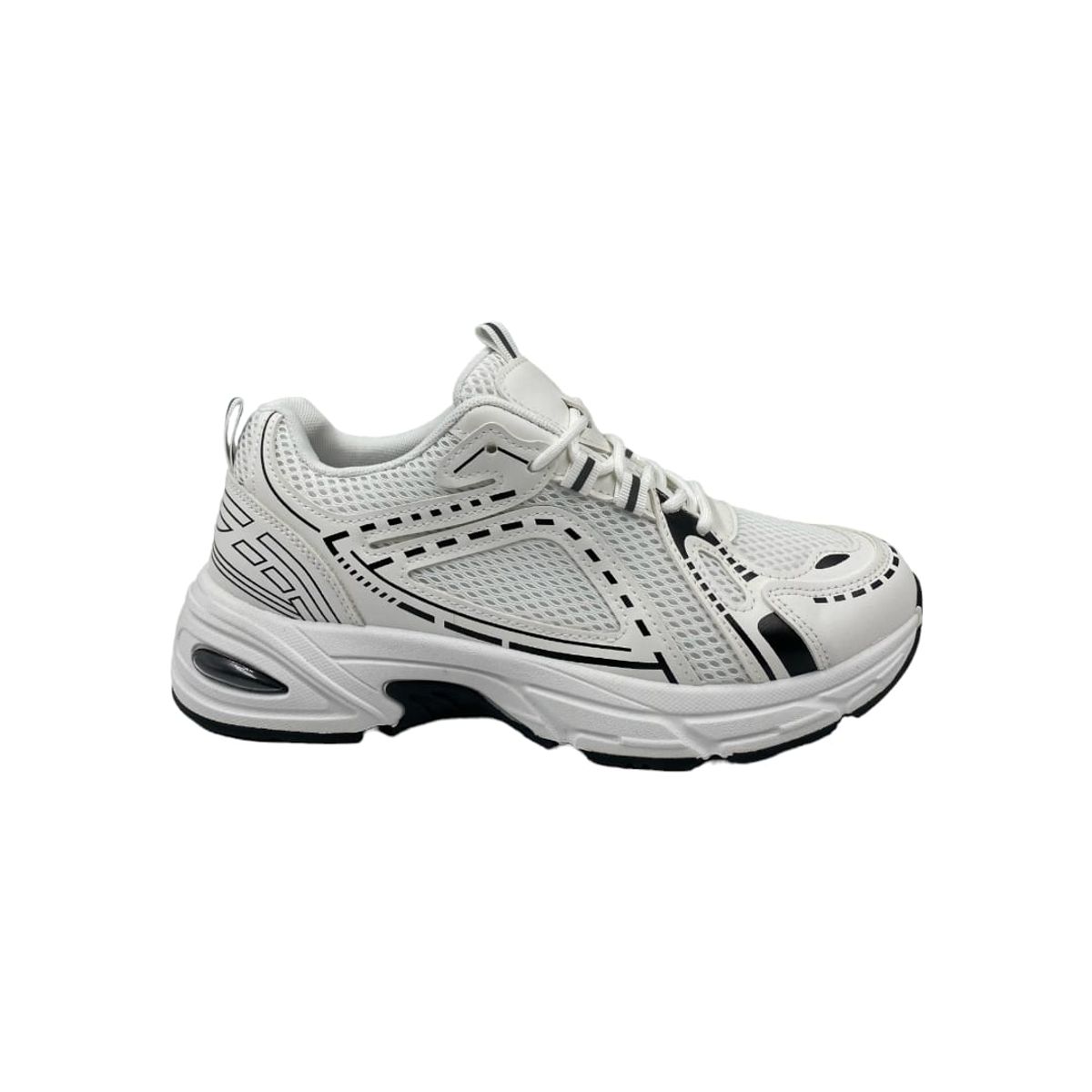 HERIEL - Zapatilla Blanca Plataforma Mujer