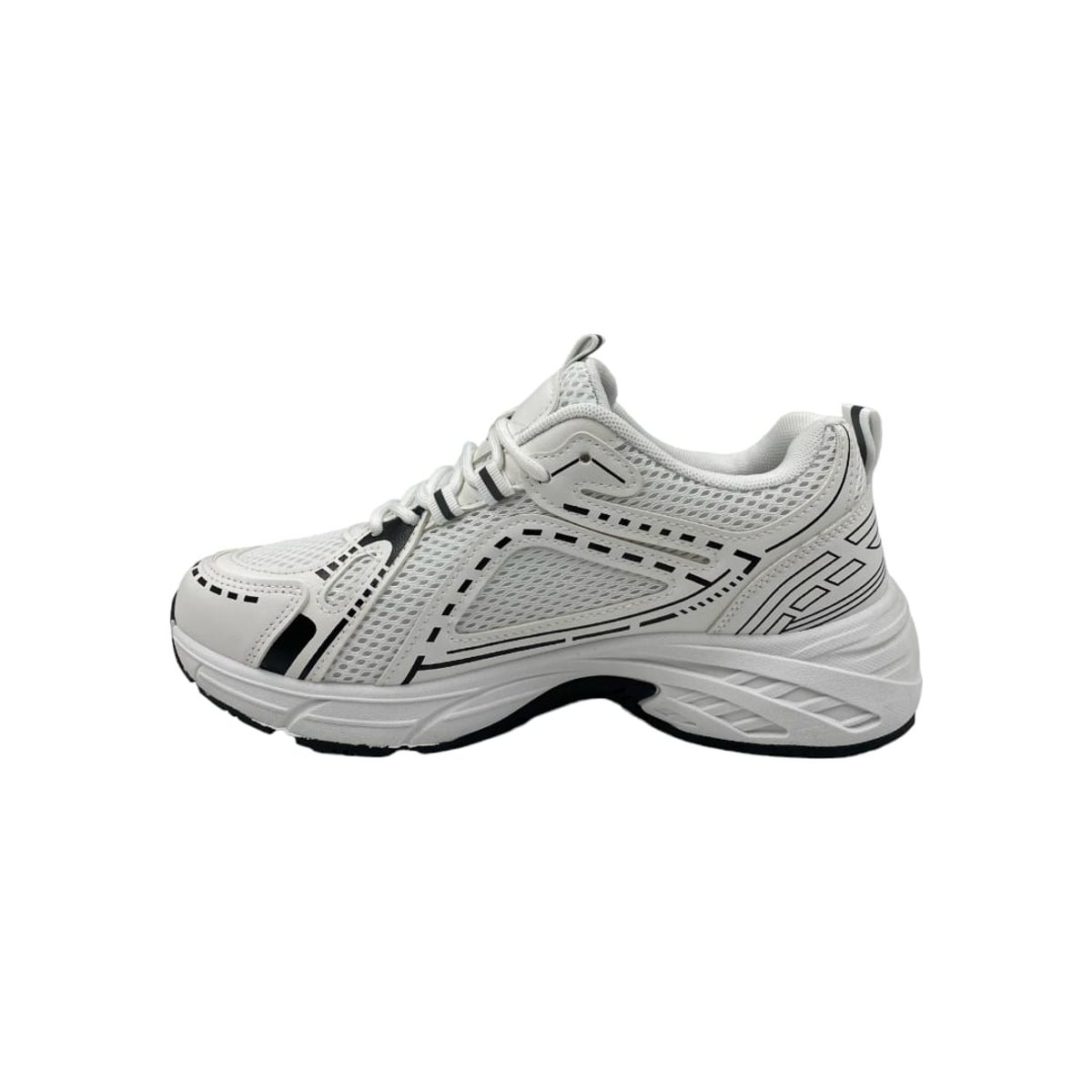 HERIEL - Zapatilla Blanca Plataforma Mujer