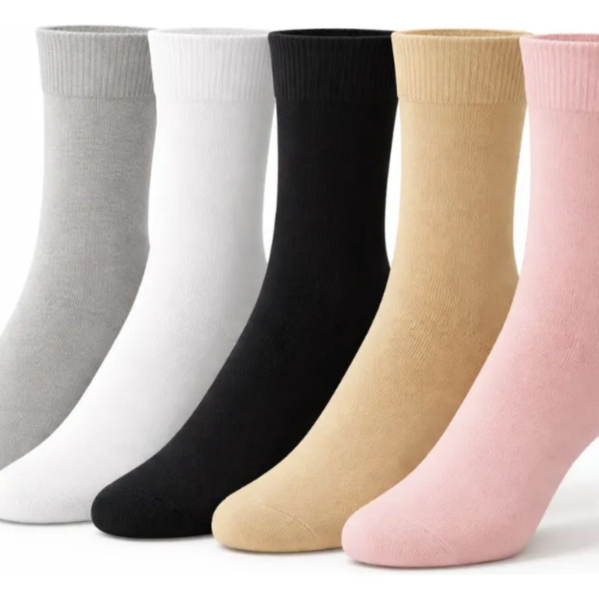 GENERICO - 12 Pares Calcetín Largo Diabético Mujer Sin Costura Algodón