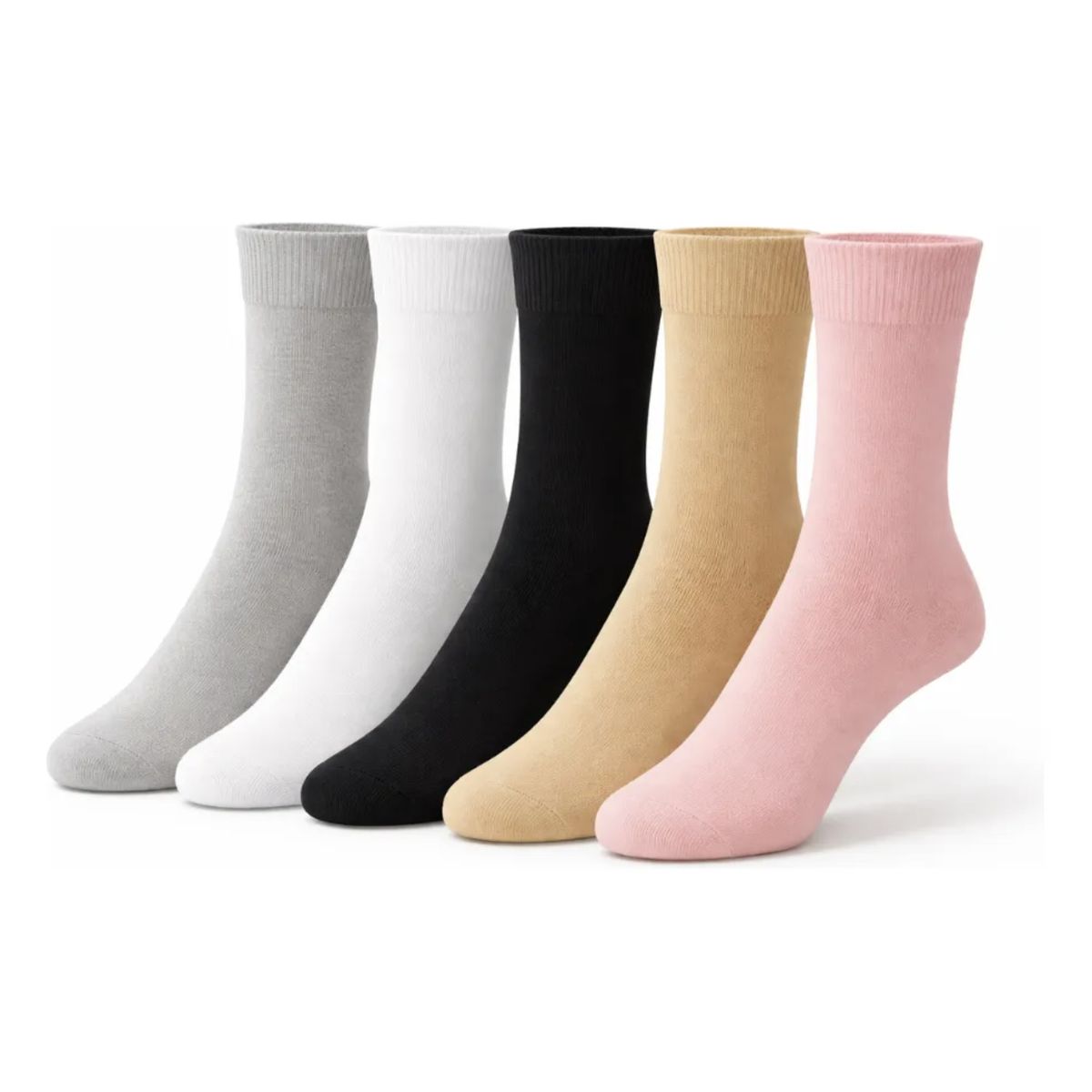 GENERICO - 12 Pares Calcetín Largo Diabético Mujer Sin Costura Algodón