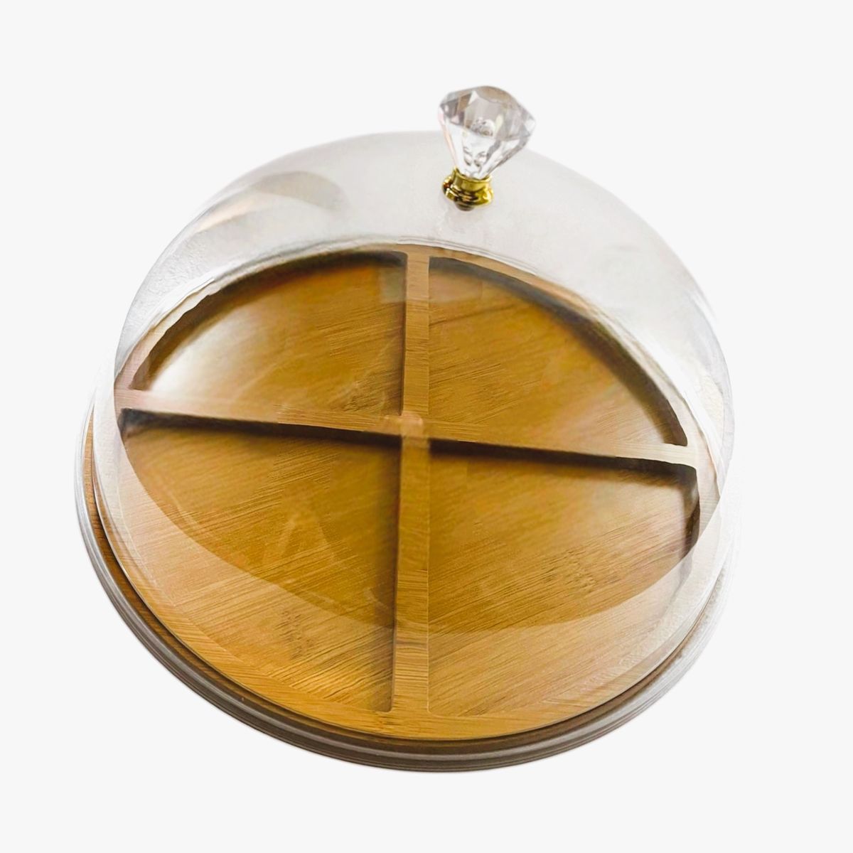 GENERICO - Bandeja & Tabla Picoteo Con Tapa Transparente