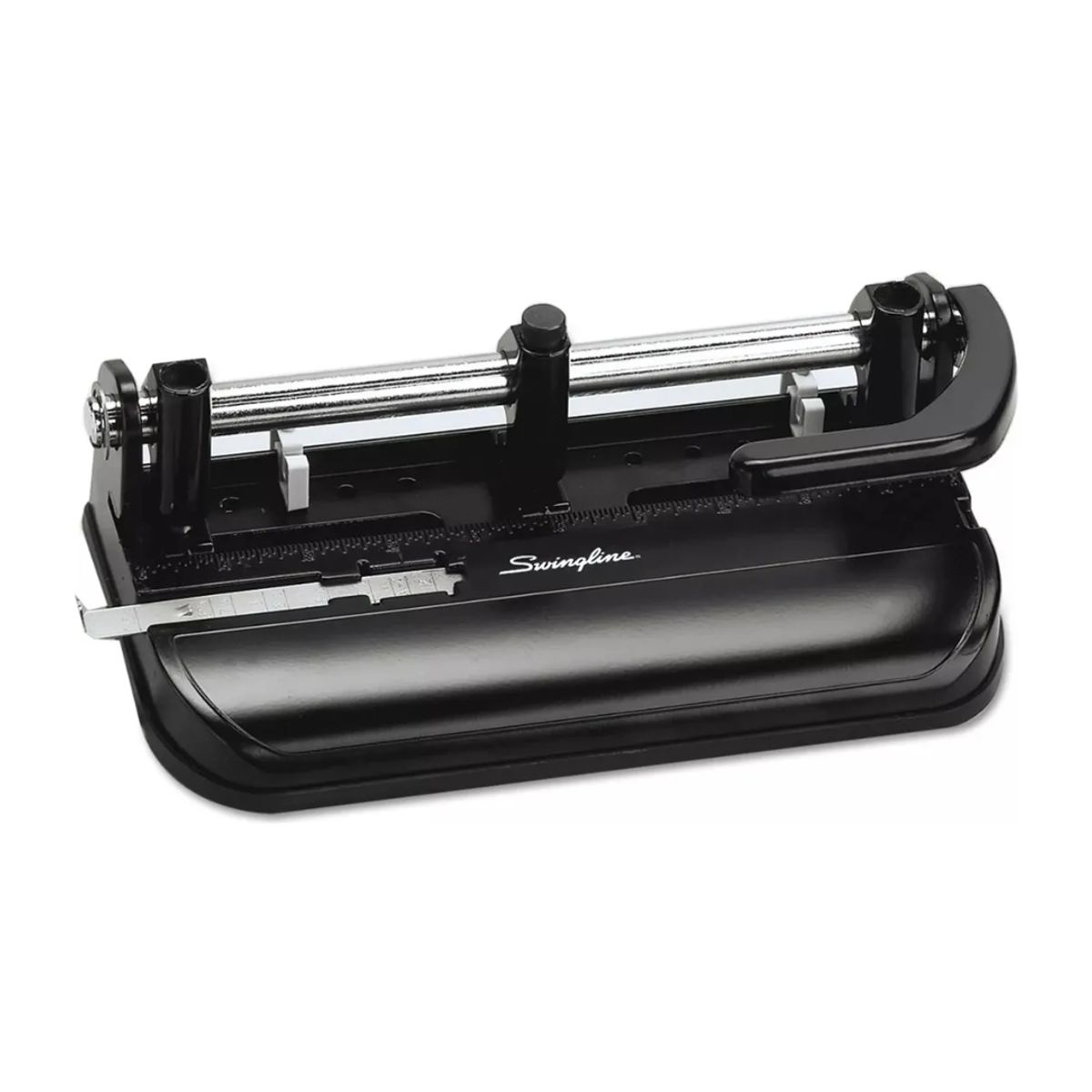 SWINGLINE - Perforadora 350 Regleta Ajustable Perfora 32 Hojas Negro