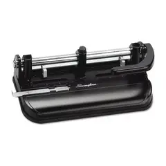 SWINGLINE - Perforadora 350 Regleta Ajustable Perfora 32 Hojas Negro