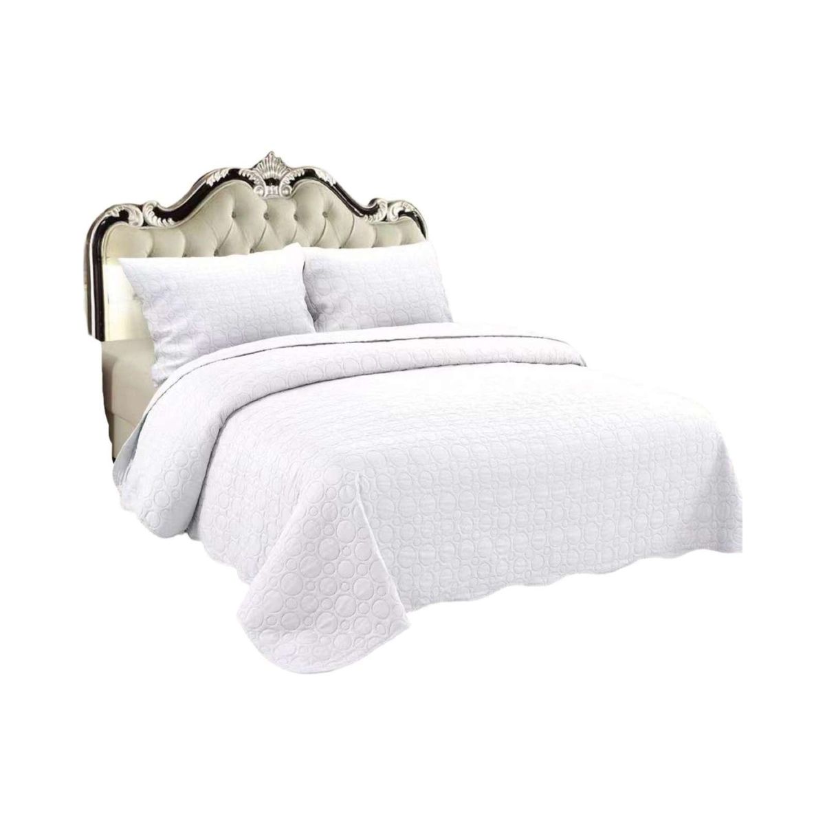 GENERICO - CUBRECAMA QUILT DE VERANO UNICOLOR KING - SUPER KING