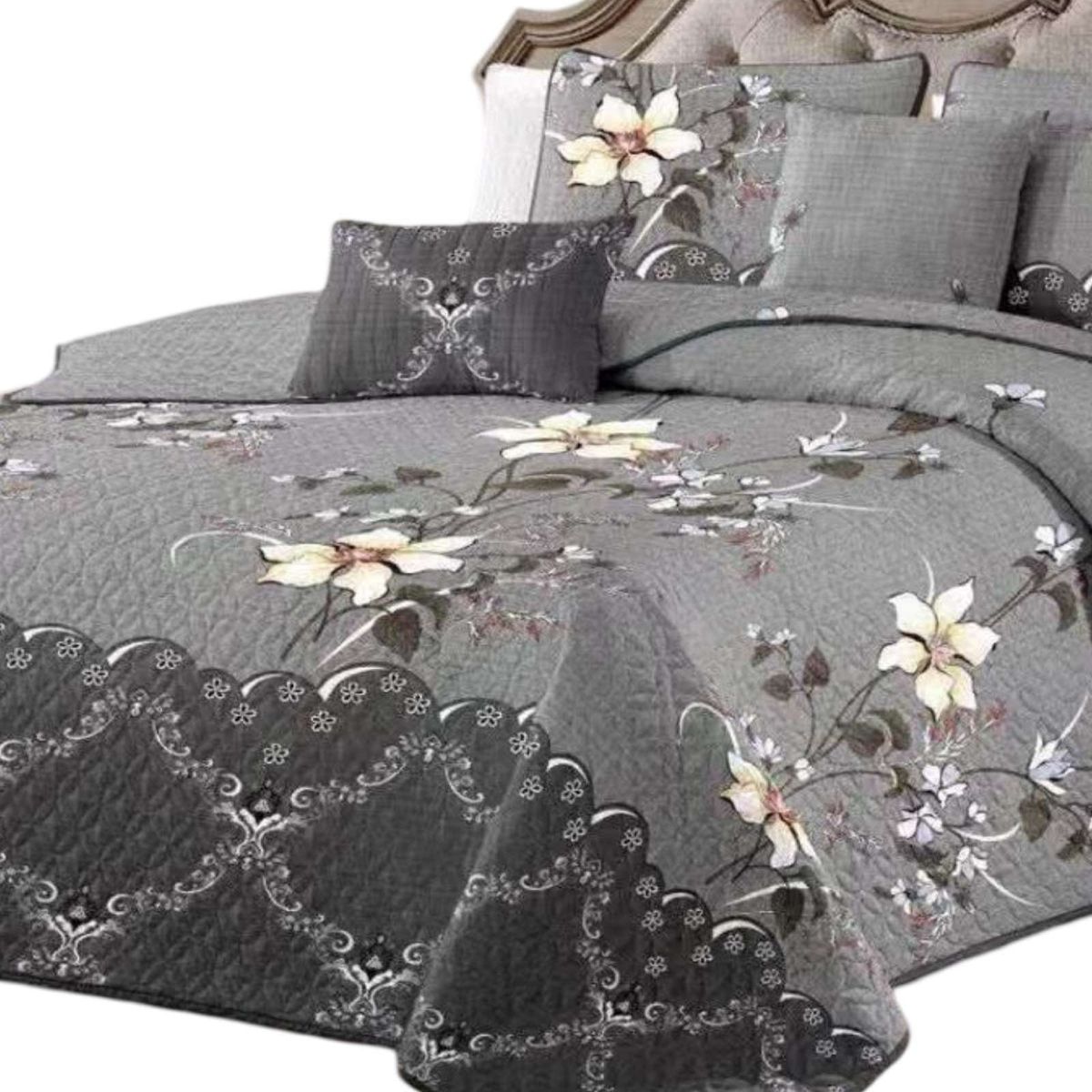 GENERICO - CUBRECAMA QUILT DE VERANO CON DISEÑO 2 PLAZAS