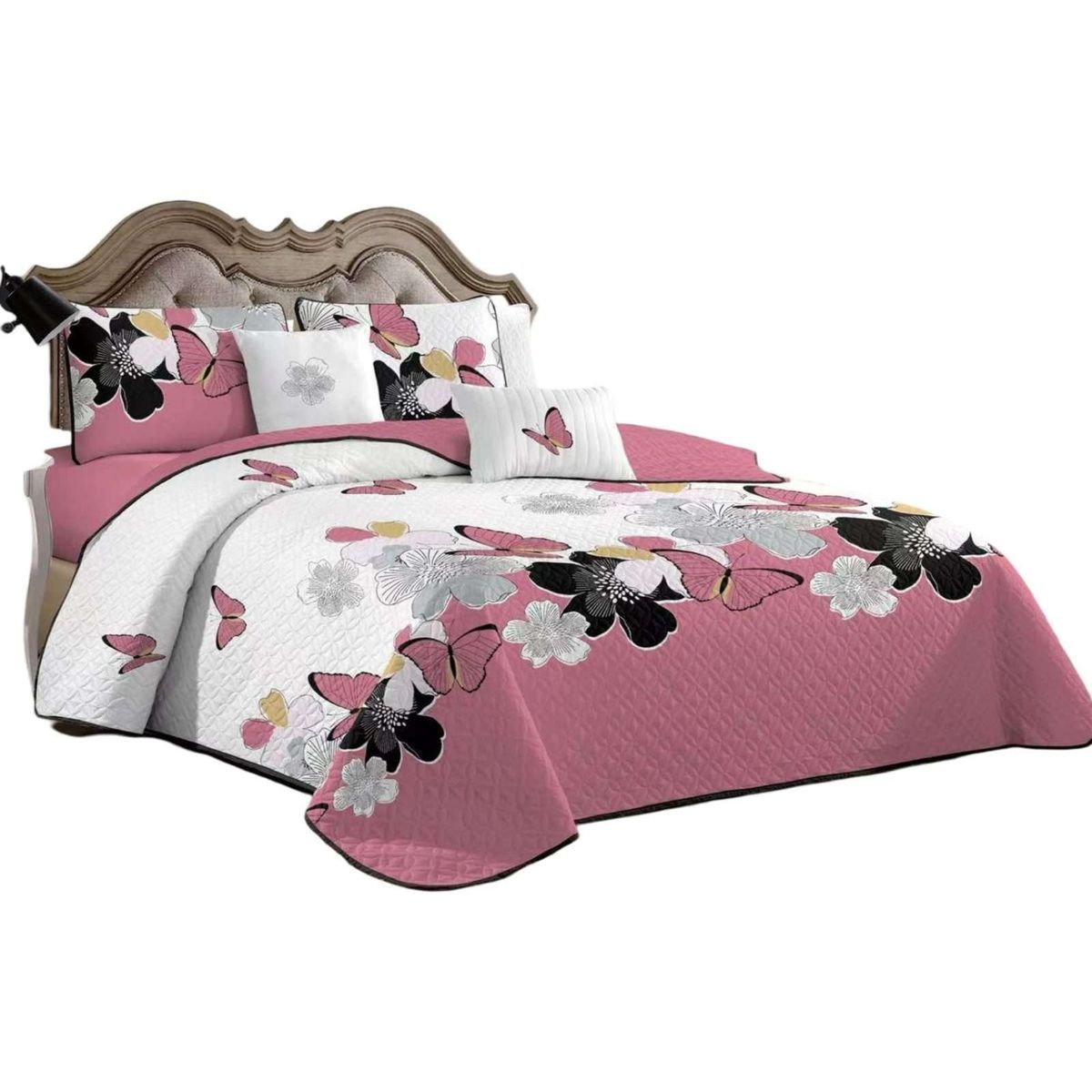 GENERICO - CUBRECAMA QUILT DE VERANO CON DISEÑO 2 PLAZAS