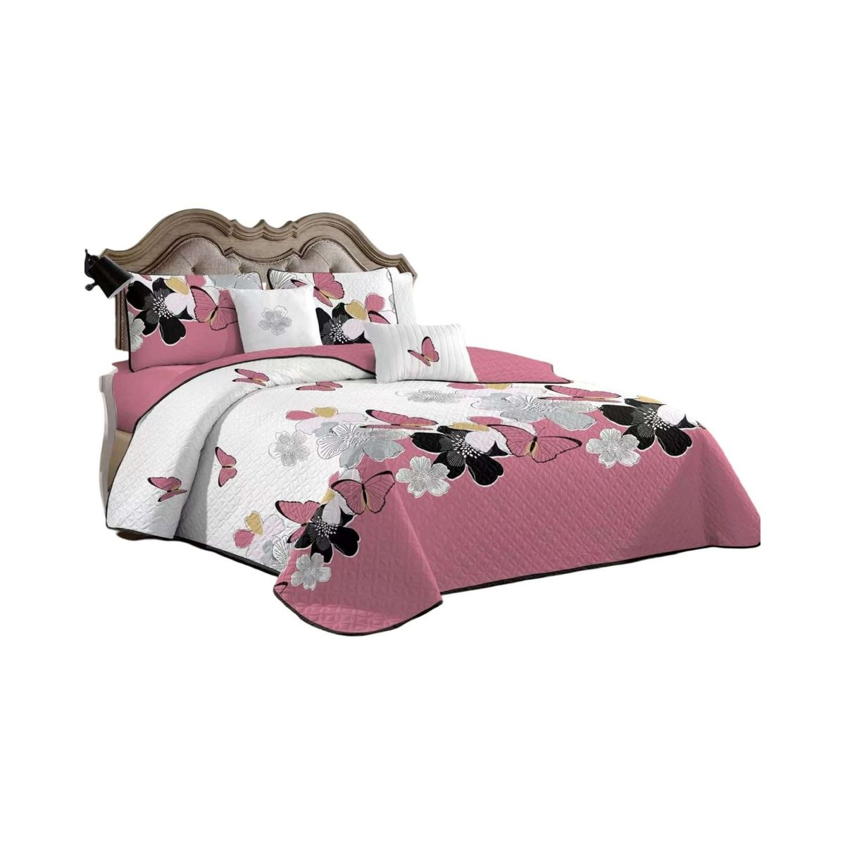 GENERICO - CUBRECAMA QUILT DE VERANO CON DISEÑO 2 PLAZAS