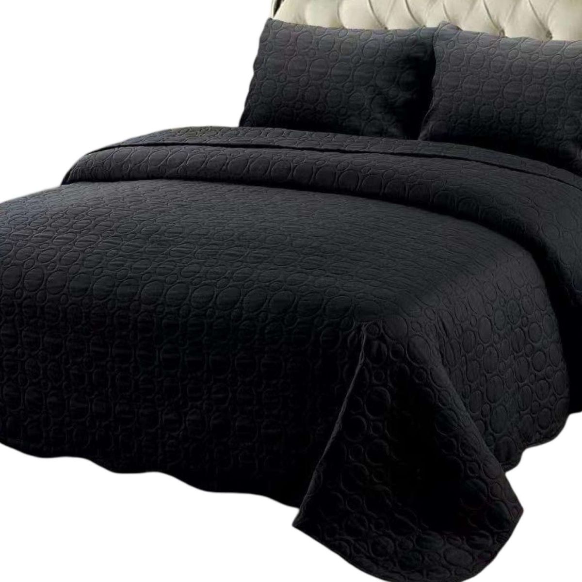 GENERICO - CUBRECAMA QUILT DE VERANO UNICOLOR KING - SUPER KING