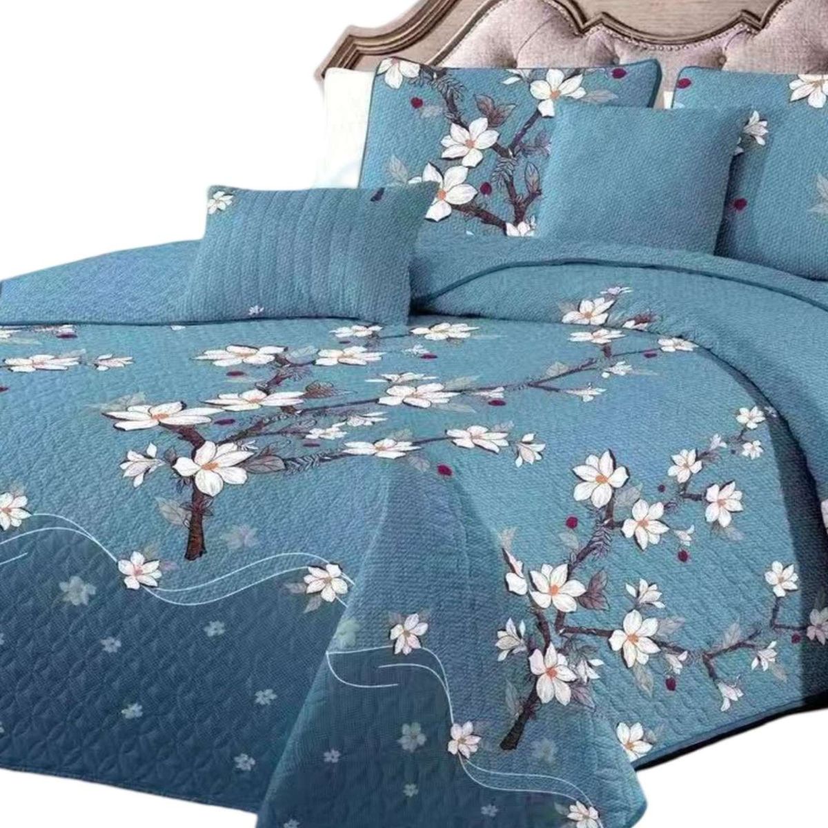 GENERICO - CUBRECAMA QUILT DE VERANO CON DISEÑO 2 PLAZAS