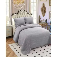 GENERICO - COBERTOR QUILT VERANO 2 PLAZAS UNICOLOR