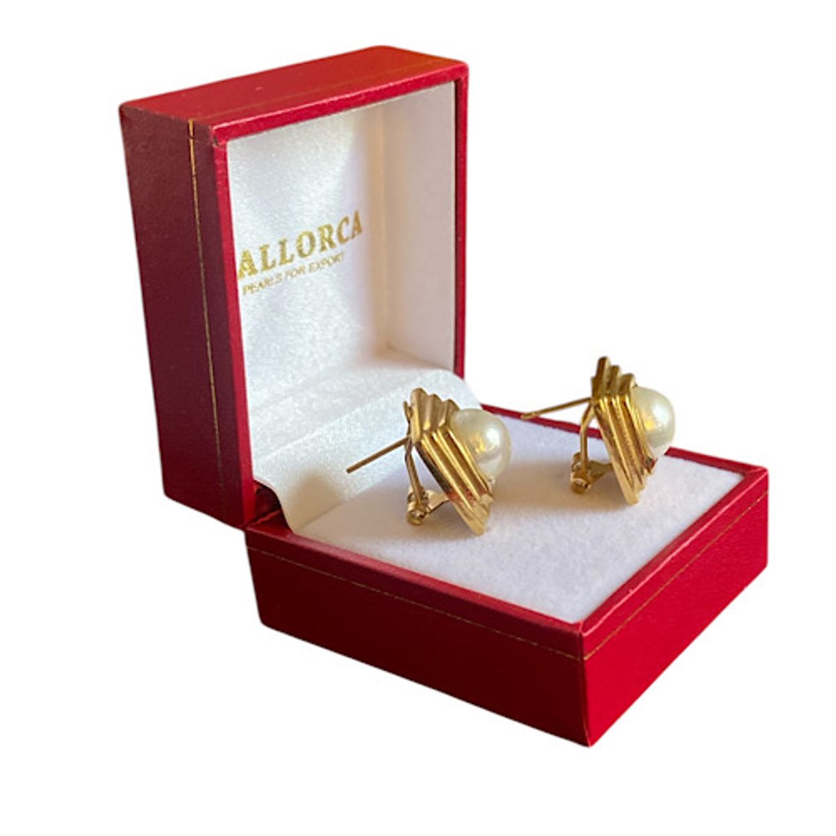 MALLORCA - AROS PERLAS DE MALLORCA 10mm BROCHE OMEGA