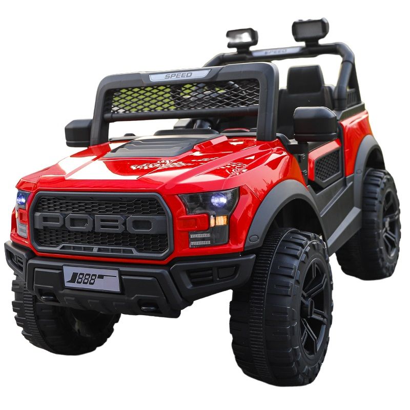 ABMTOYS - Auto a Batería 12V 4x4 Real 5 Motores Roja