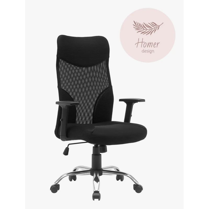 HOMER DESIGN - Silla Oficina Con Apoyabrazo Configurable 3D Pata Acero.
