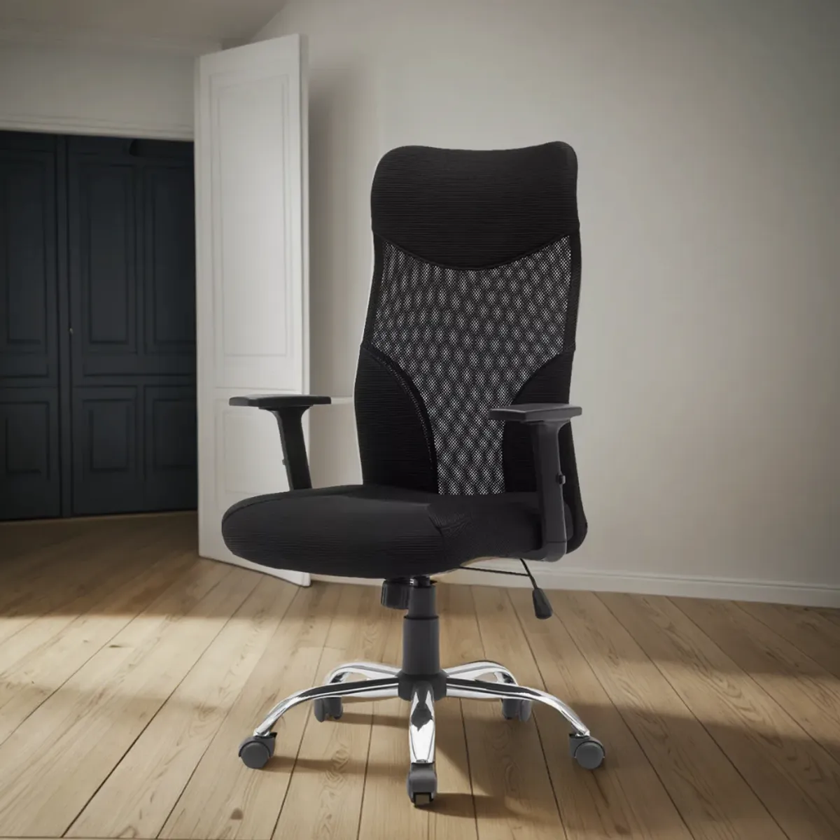 HOMER DESIGN - Silla Oficina Con Apoyabrazo Configurable 3D Pata Acero