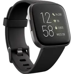 FITBIT - Versa 2 Reloj inteligente de salud - Negro Carbono