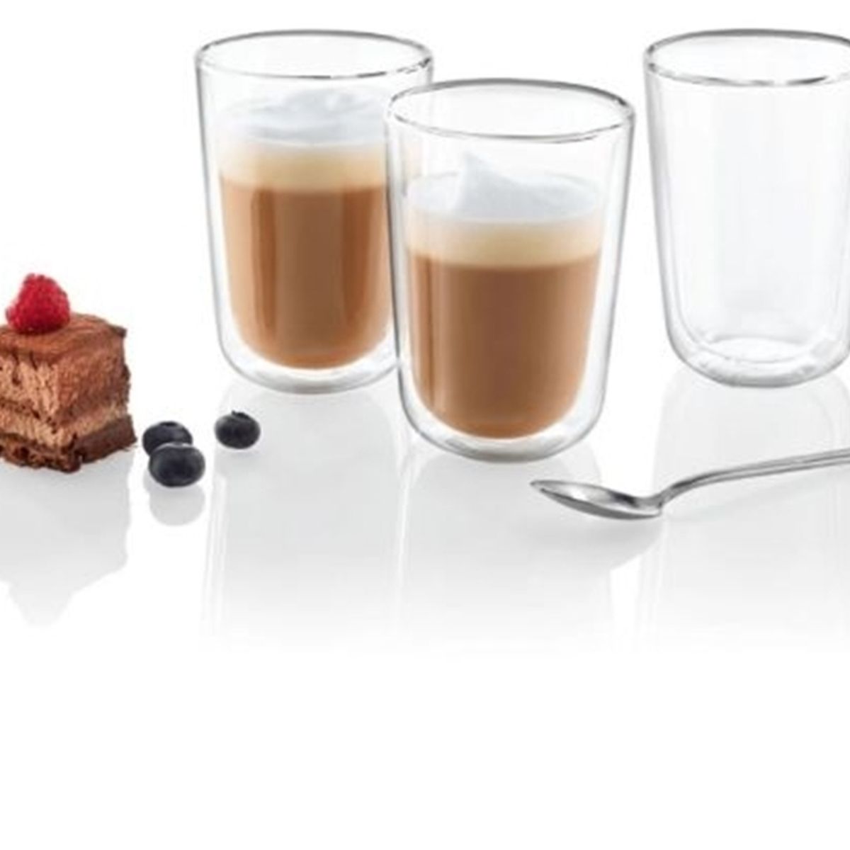 GENERICO - SET de 3 tazones doble vidrio ideal capuchino