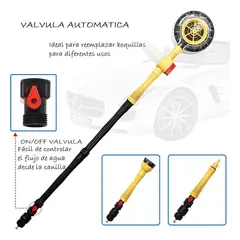 MOVI - Cepillo giratorio 360 para lavado de autos con conexión agua
