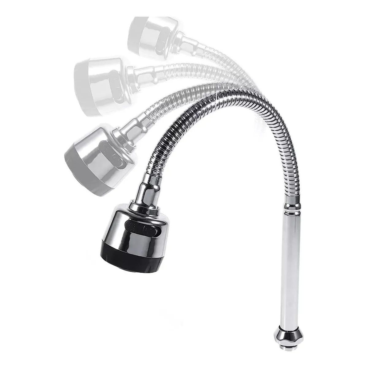 MOVI - Llave Flexible Lavaplatos Cuello Giratorio 360