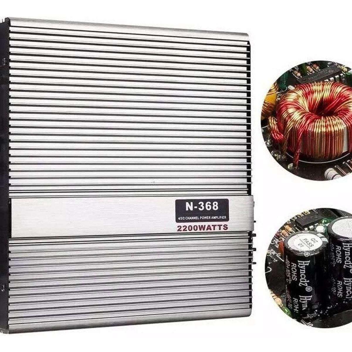 U BUY - Amplificador Auto Estéreo Audio 2 Canales 2200w 12v  213065