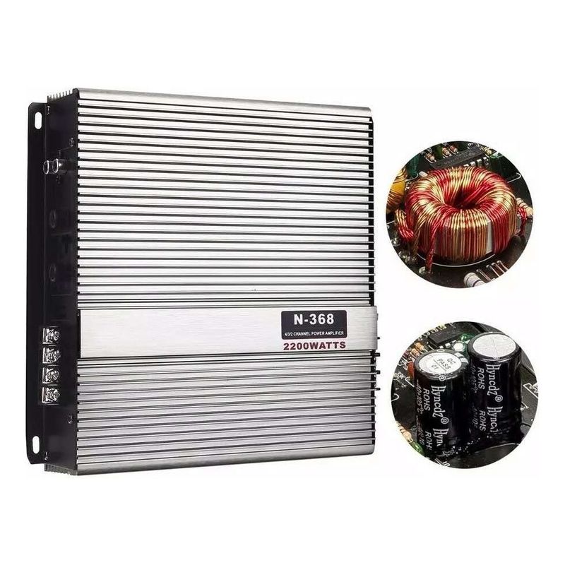 U BUY - Amplificador Auto Estéreo Audio 2 Canales 2200w 12v  213065