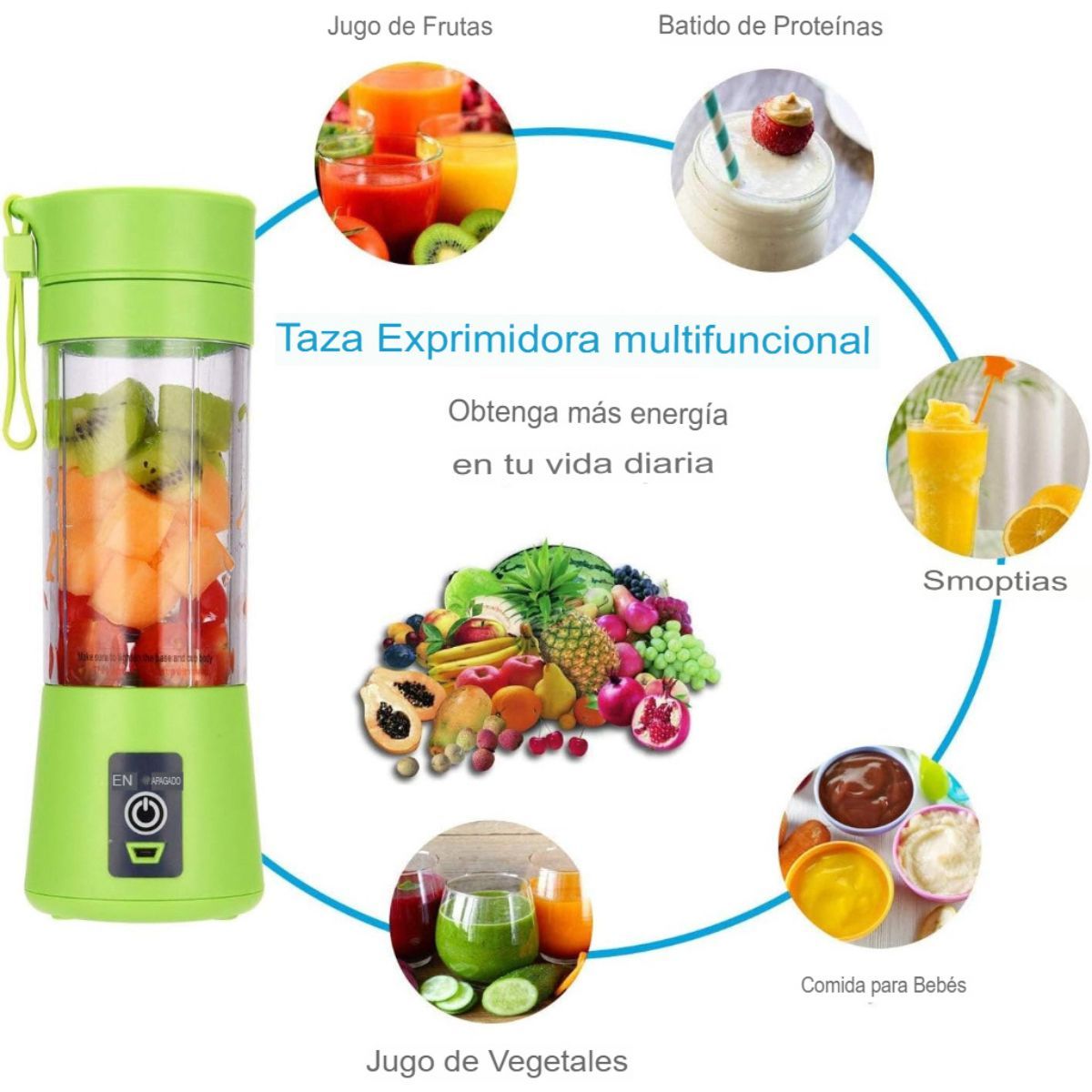 MOVI - Mini Licuadora Multifuncional Para Fruta