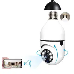 COZYNOOK - Cámara IP Ampolleta Panorámica WiFi de 360 grado