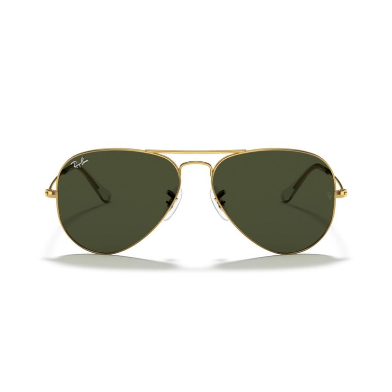 RAY BAN - Lentes de Sol RB3025 Aviator Verde Dorado