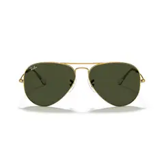 RAY BAN - Lentes de Sol RB3025 Aviator Verde Dorado