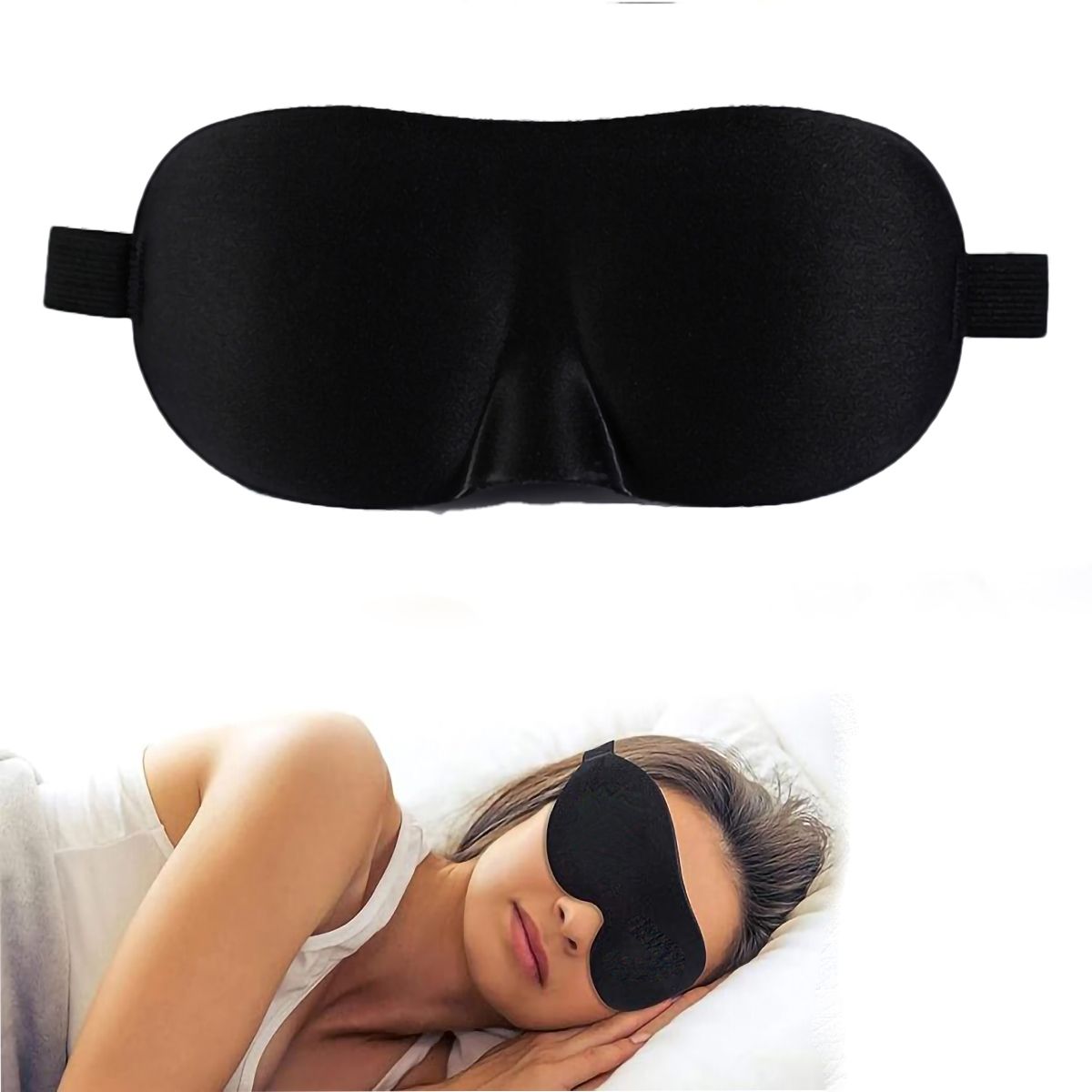 GENERICO - Máscara Para Dormir Con Correa Ajustable Para Viajes Oficina