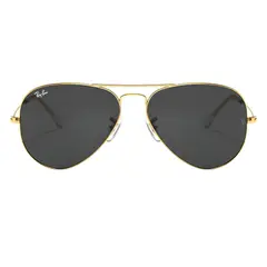 RAY BAN - Lentes de Sol RB3025 Aviator Dorado Negro.
