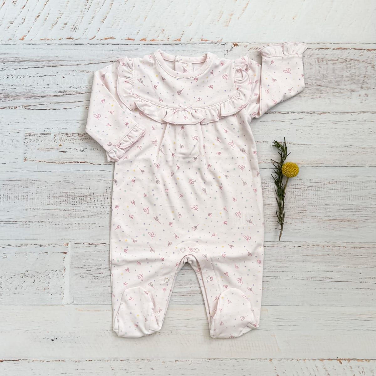 WAWABABY - Enterito Ilusion Niña Wawa Rosado Algodón Pima