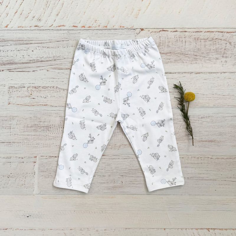 WAWABABY - Pantalón Elefante Wawa Celeste Algodón Pima