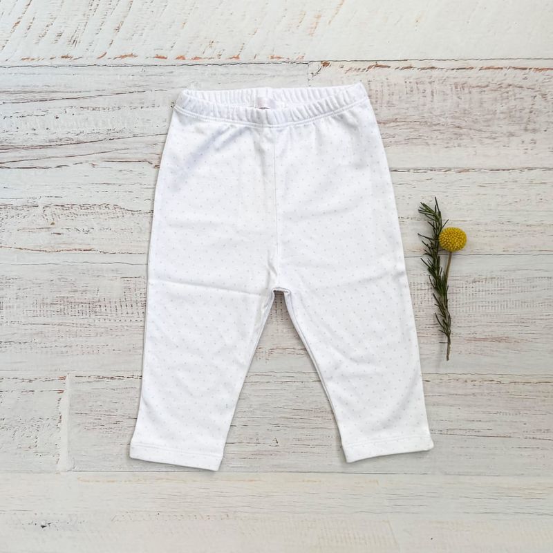 WAWABABY - Pantalón Puntitos  Wawa Rosado Algodón Pima