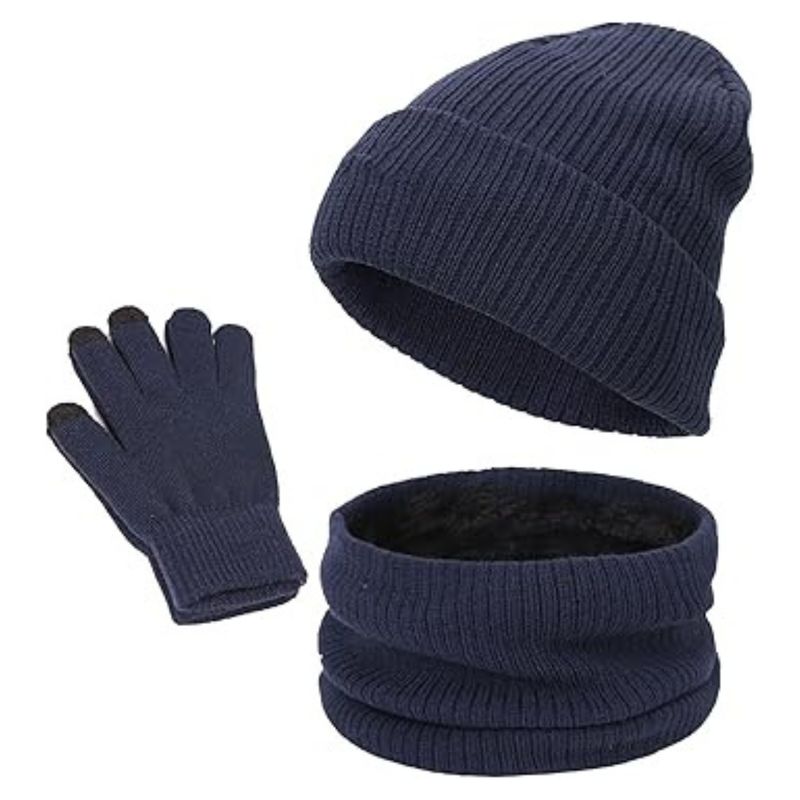 EKOL TACTICA MILITAR - Set Invierno Gorro Polar Cuello Polar Y Guante De Lana_.