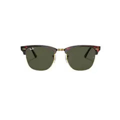 RAY BAN - Lentes de Sol RB3016 Clubmaster Tortuga Carey Verde