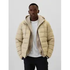GAP - Chaqueta Hombre Puffer Beige