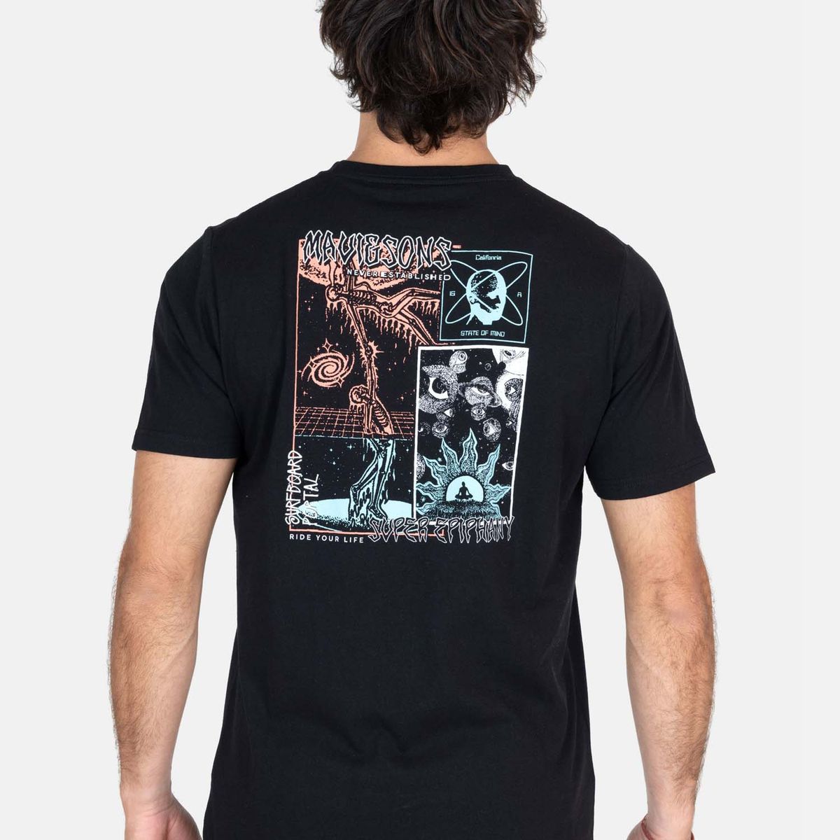 MAUI AND SONS - Polera MC Paniolo Negro Hombre Maui And Sons - Negro