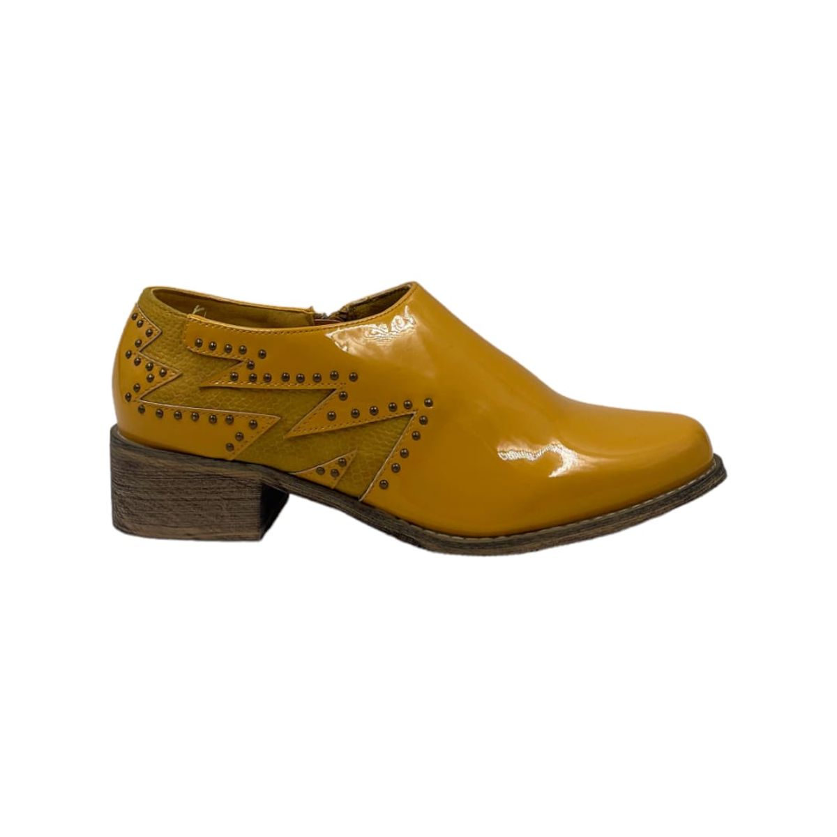 HERIEL - Zapato Amarillo Tachas Mujer