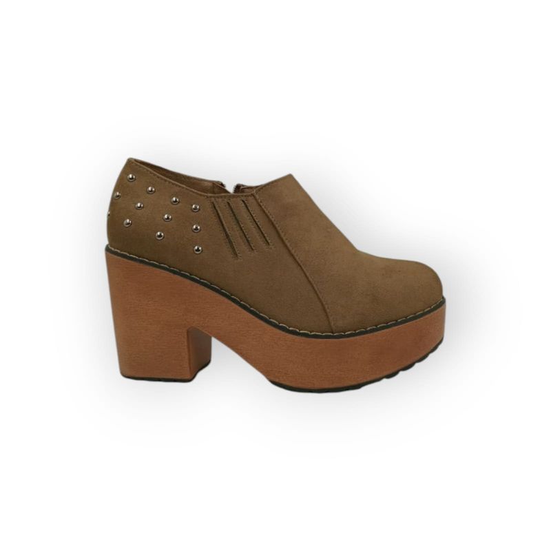HERIEL - Zapato Café Plataforma Mujer