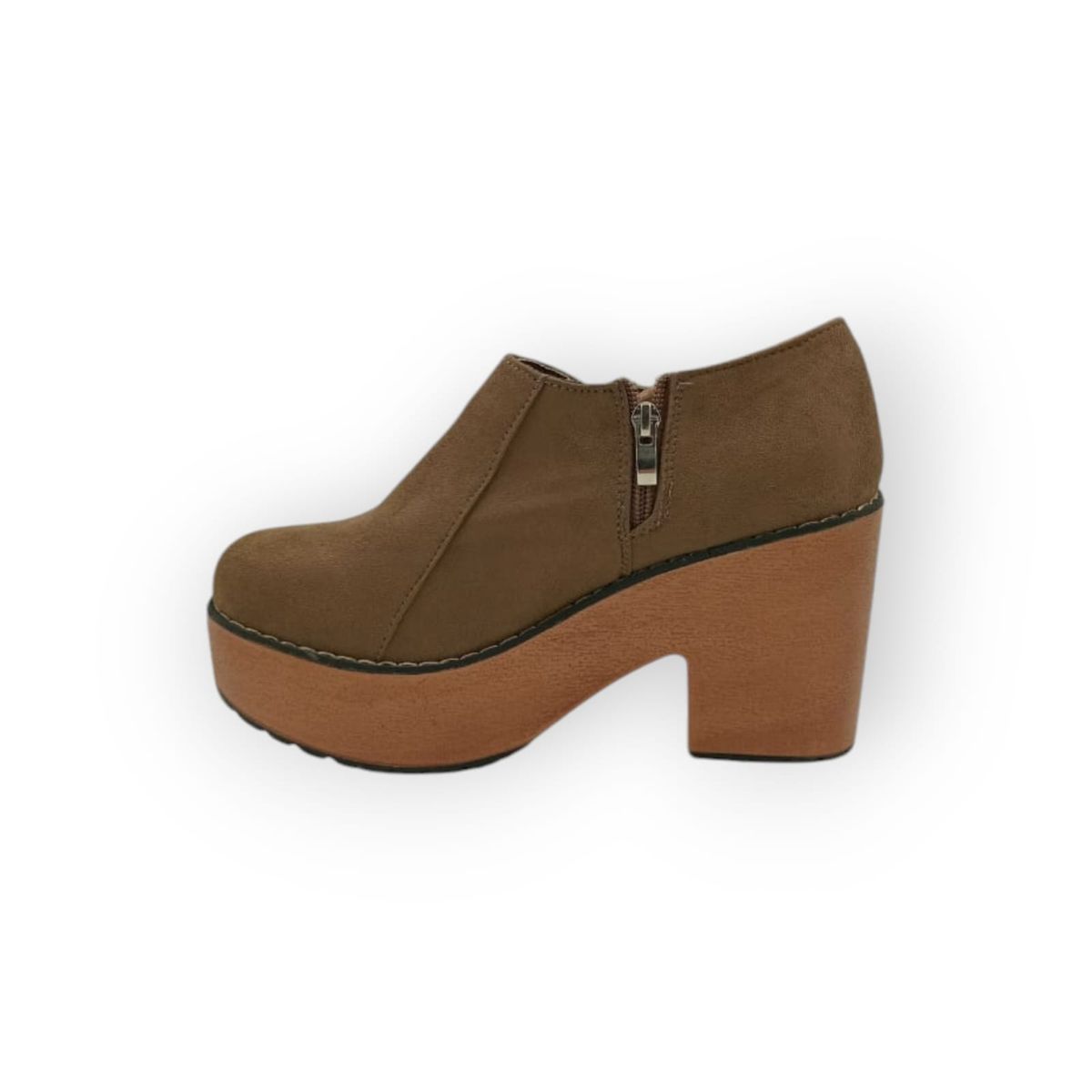 HERIEL - Zapato Café Plataforma Mujer