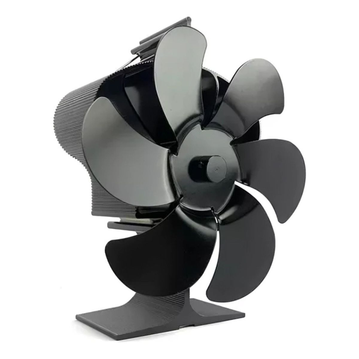 GENERICO - Ventilador Estufa A Leña 6 Aspas Chimenea Sin Electricidad