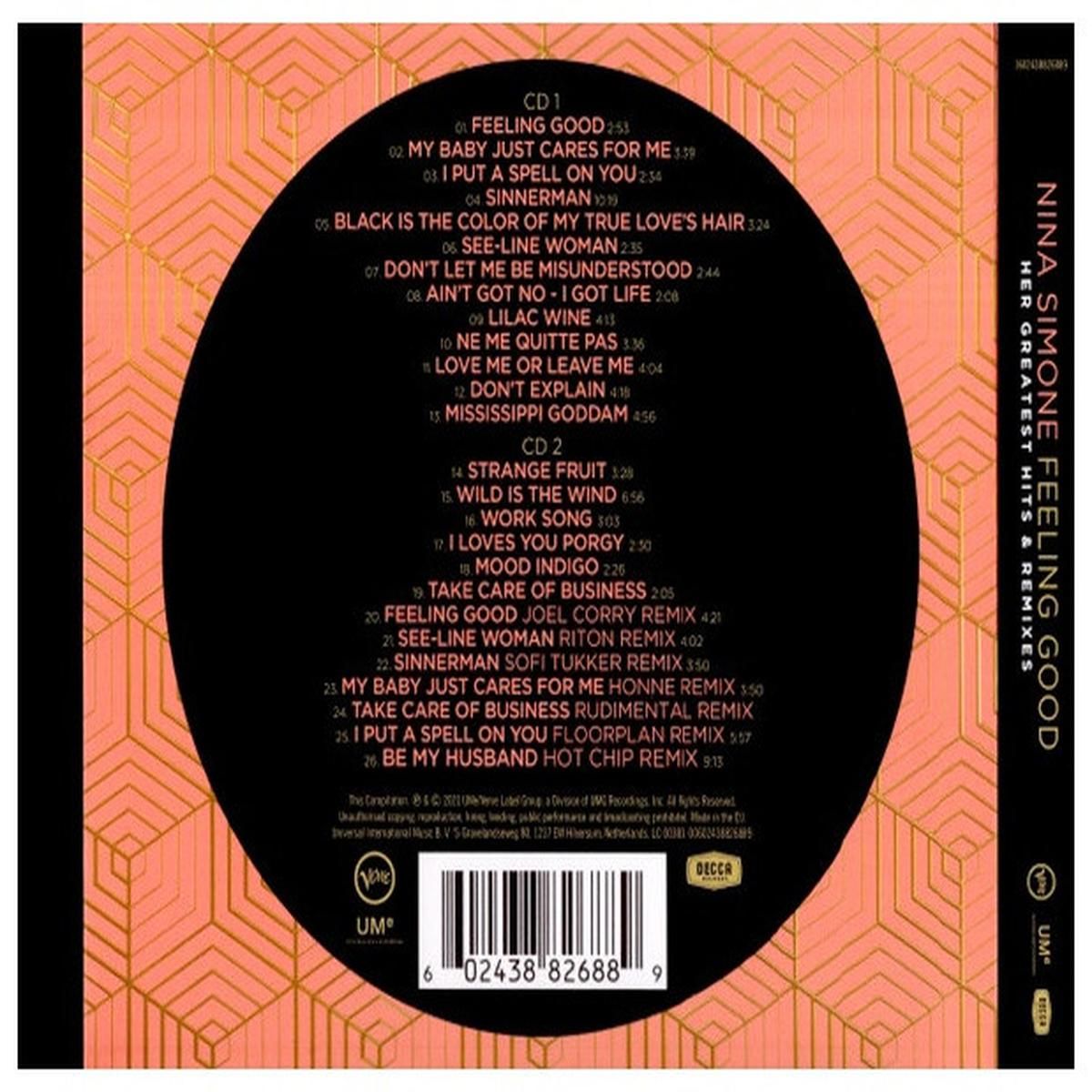 HITWAY MUSIC - NINA SIMONE - FEELING GOOD HER GREATEST HITS & REMIXES 2CD - CD