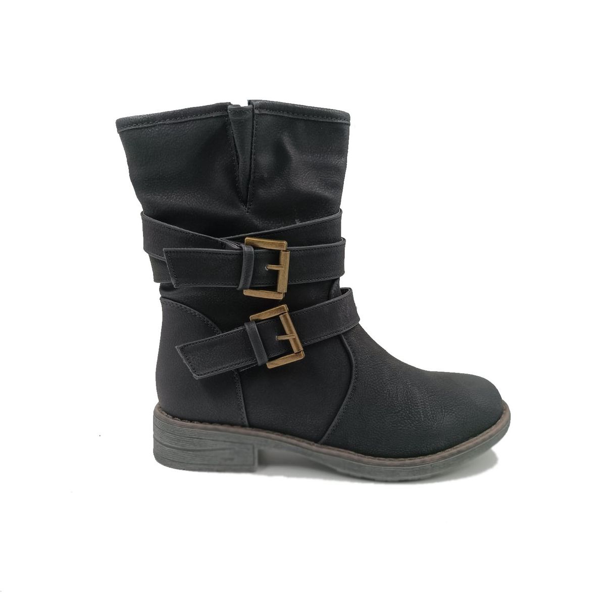 HERIEL - Bota Negra Baja Mujer