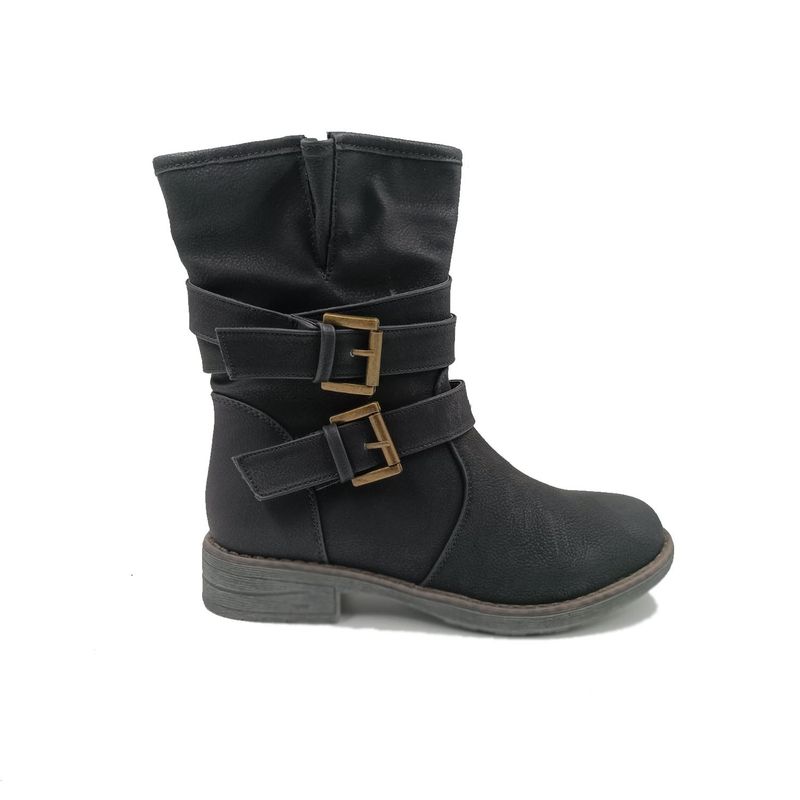 HERIEL - Bota Negra Baja Mujer