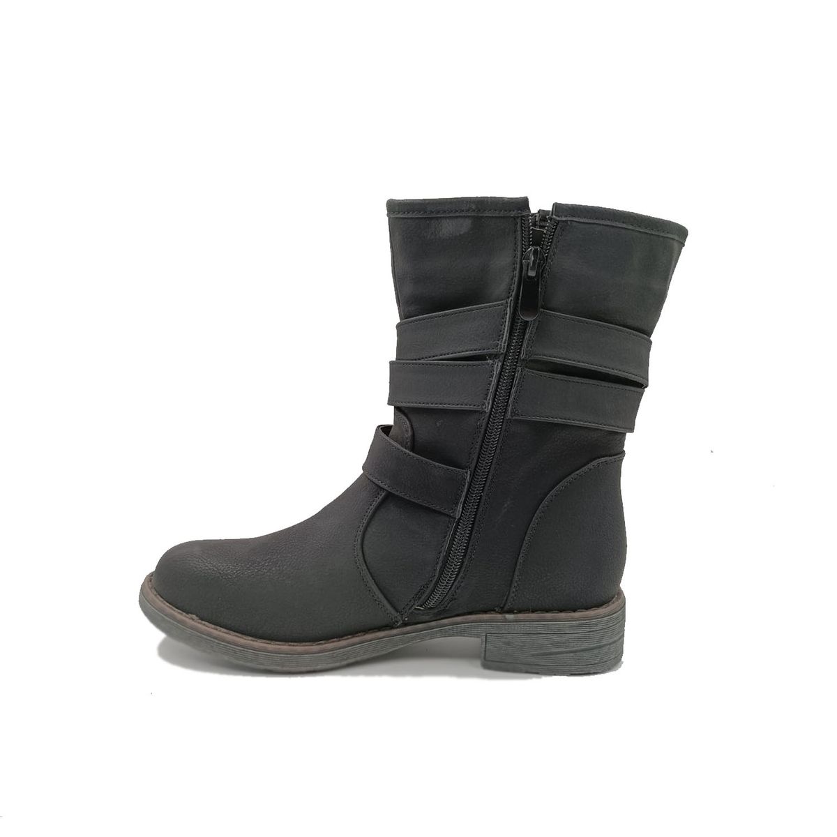 HERIEL - Bota Negra Baja Mujer