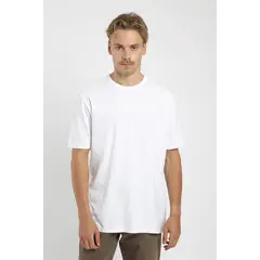 FROENS - Polera manga corta hombre Back text blanco - Algodón orgánico
