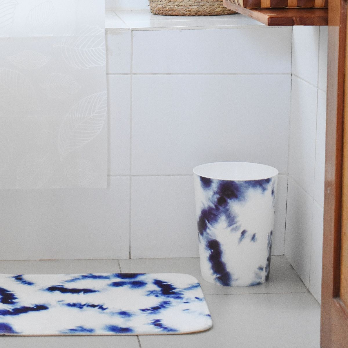 DECO EXPRESS - Papelero Sun Tie dye Azul 6LT